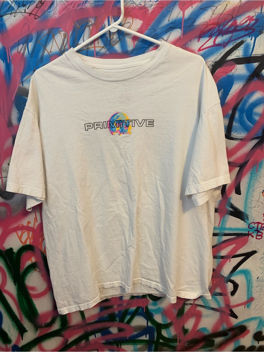 Primitive Emotions Tee Graphic Logo White Size XL